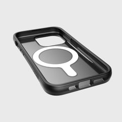 A Raptic Clutch MagSafe iPhone 14 Pro Case with a magnifying glass on it.