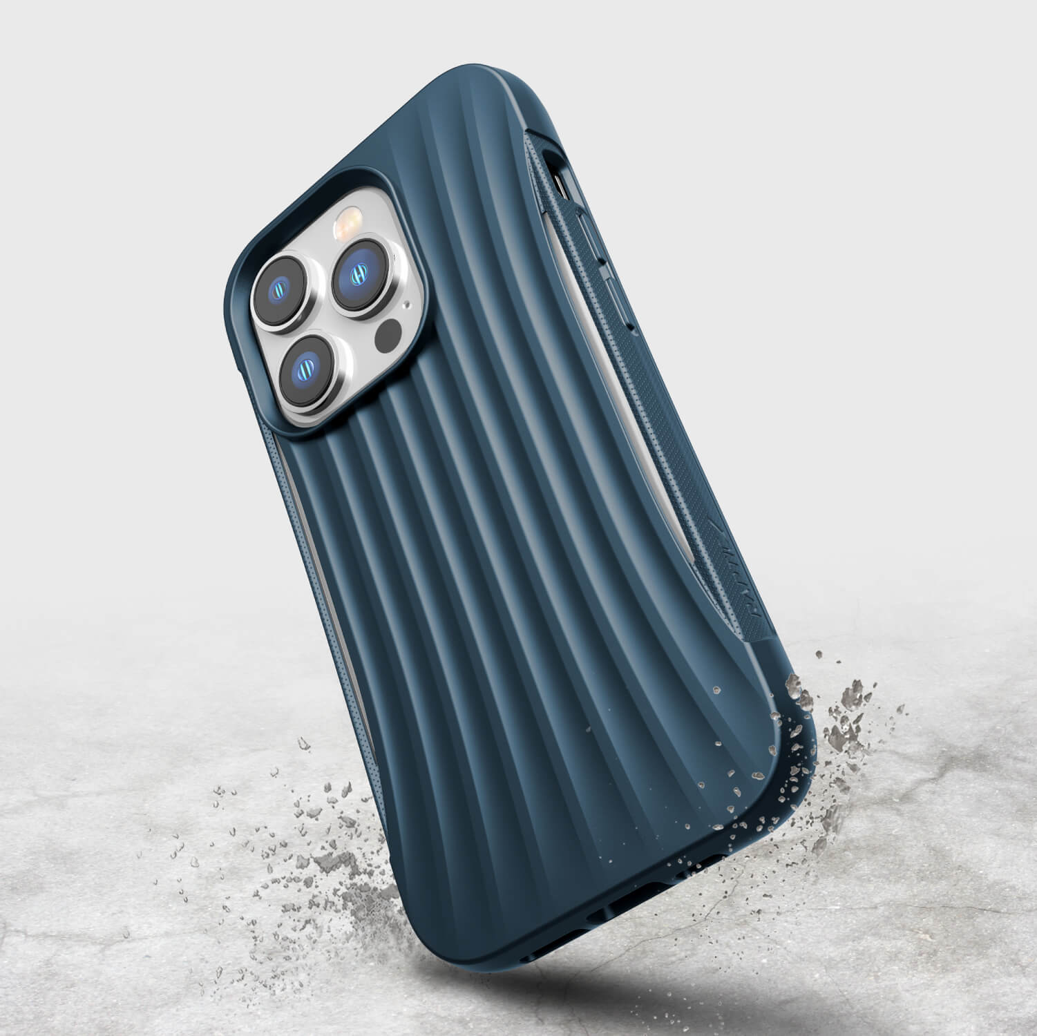 The iPhone 14 Pro Case ~ Clutch in blue by Raptic.