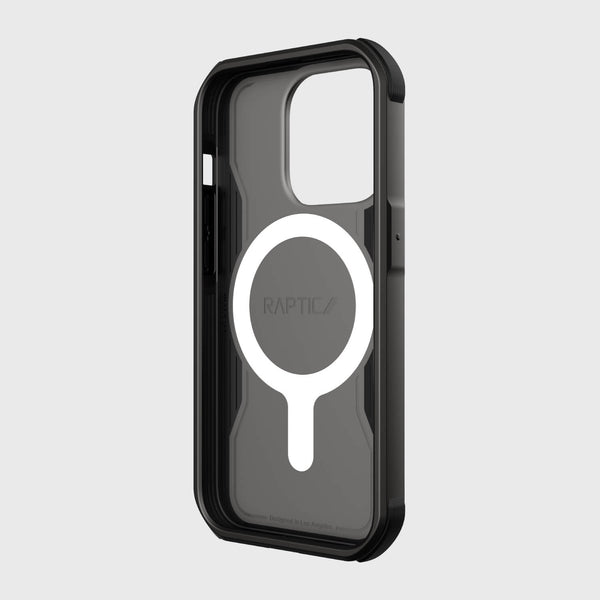 Raptic iPhone 14 Pro Case - Fort Built for MagSafe offers superior protection and grip in sleek black.