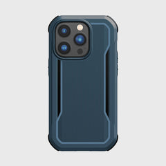 The scratch-resistant back of an iPhone 14 Pro case - Fort Built for MagSafe by Raptic with enhanced grip.