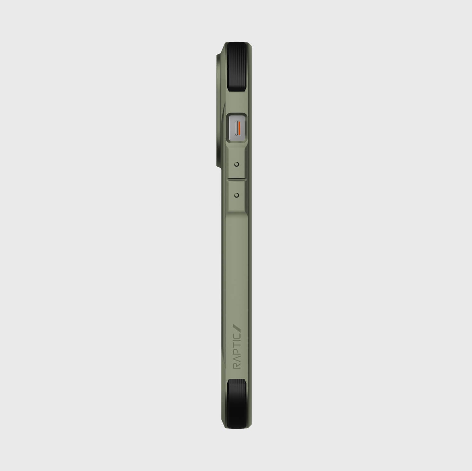 The back view of a green iPhone 14 Pro Case - Fort Built for MagSafe with Magsafe.