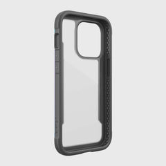 Raptic iPhone 14 Pro Case - Shield - grey with Military Grade Drop Test.