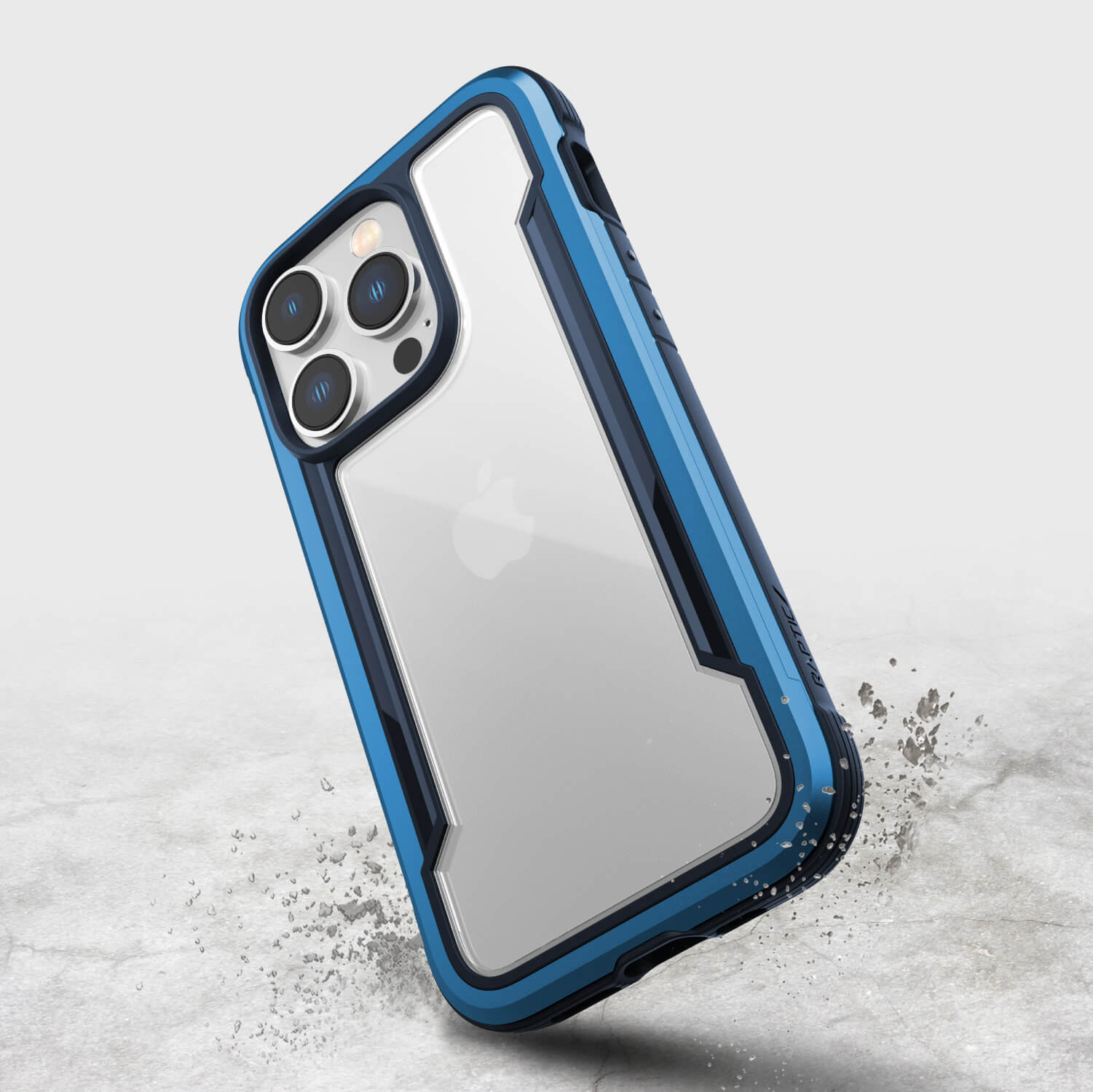 The Raptic iPhone 14 Pro Case - Shield, Qi charger.