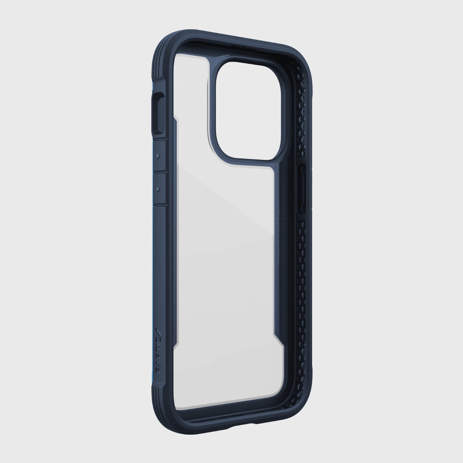 Raptic iPhone 14 Pro Case - Shield - blue with screen protection.