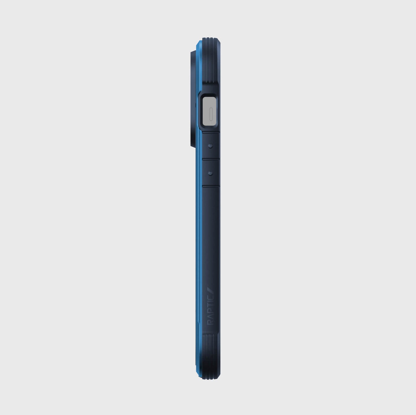 A Raptic iPhone 14 Pro Case - Shield on a white background meets Military Grade Drop Test standards.