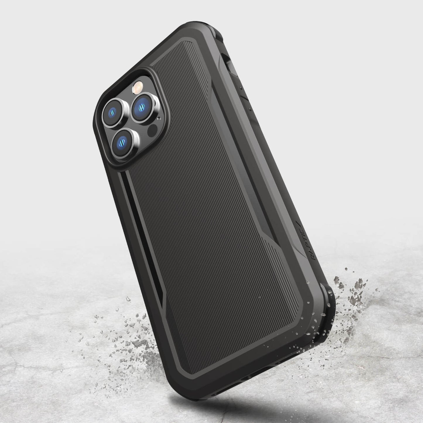 The black iPhone 14/15 Pro Max case from Raptic offers MagSafe compatibility and military-grade drop protection.