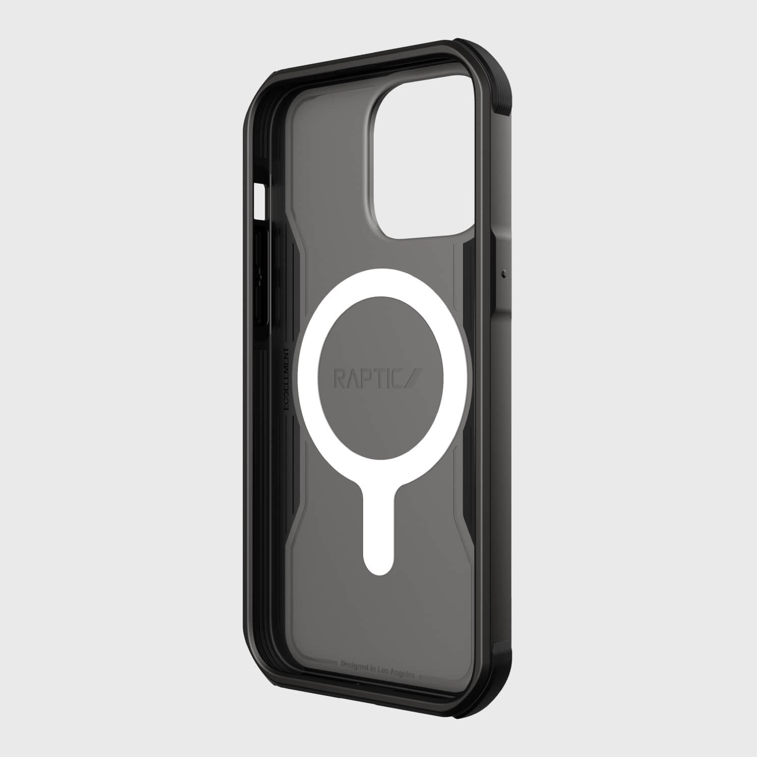 Raptic iPhone 14/15 Pro Max Case - Fort Built for MagSafe in black offers military-grade drop protection.