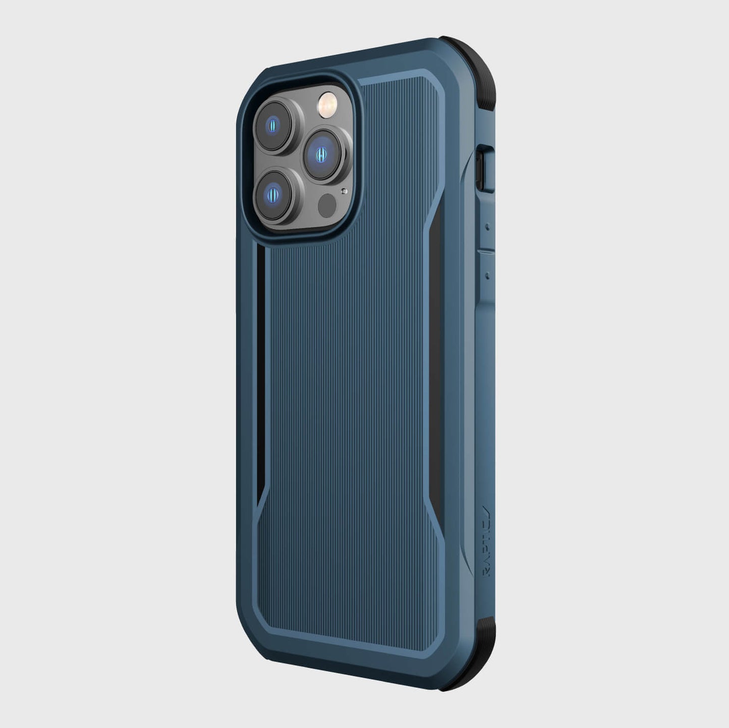 The Raptic iPhone 14/15 Pro Max Case - Fort Built for MagSafe, with military-grade drop protection, is shown in blue.