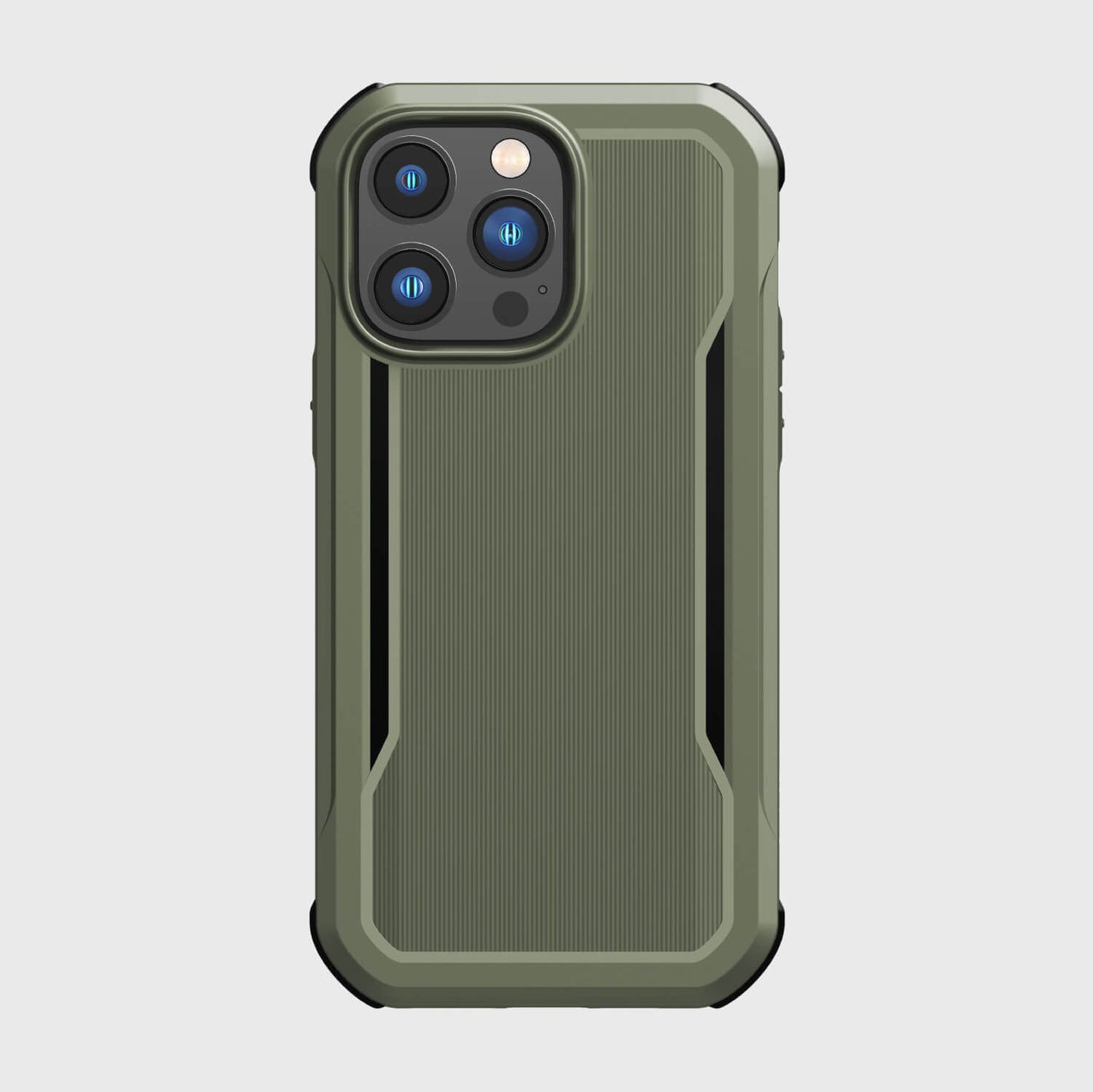 The Raptic iPhone 14/15 Pro Max Case - Fort Built for MagSafe in olive green offers military-grade drop protection and MagSafe compatibility.