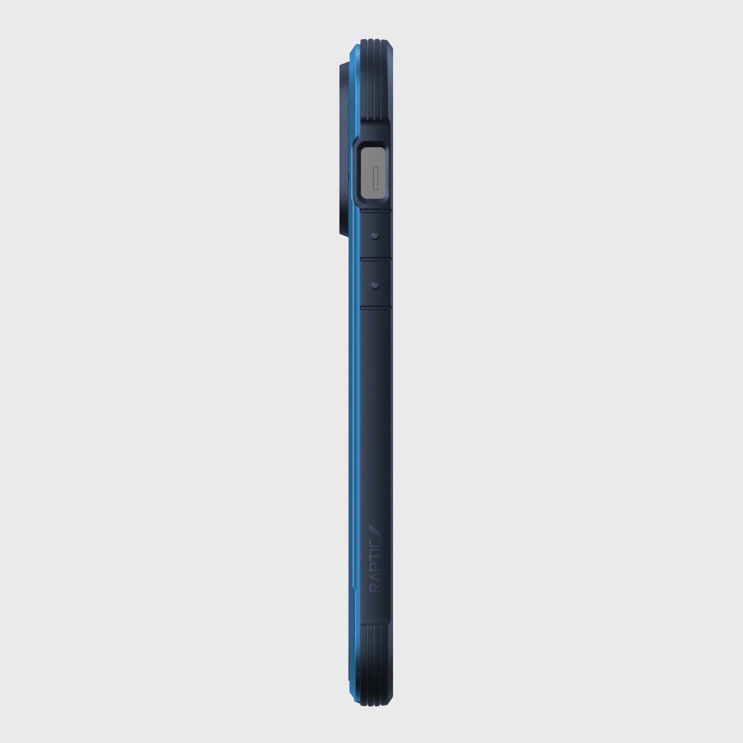 The back view of a blue Raptic iPhone 14/15 Pro Max Case - Shield.