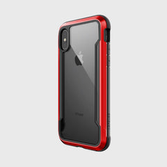 The SHIELD case from Raptic offers drop protection for iPhone XS Max. This premium case, available in red and black, guarantees the safeguarding of your iPhone XS Max while providing a sleek and stylish look.