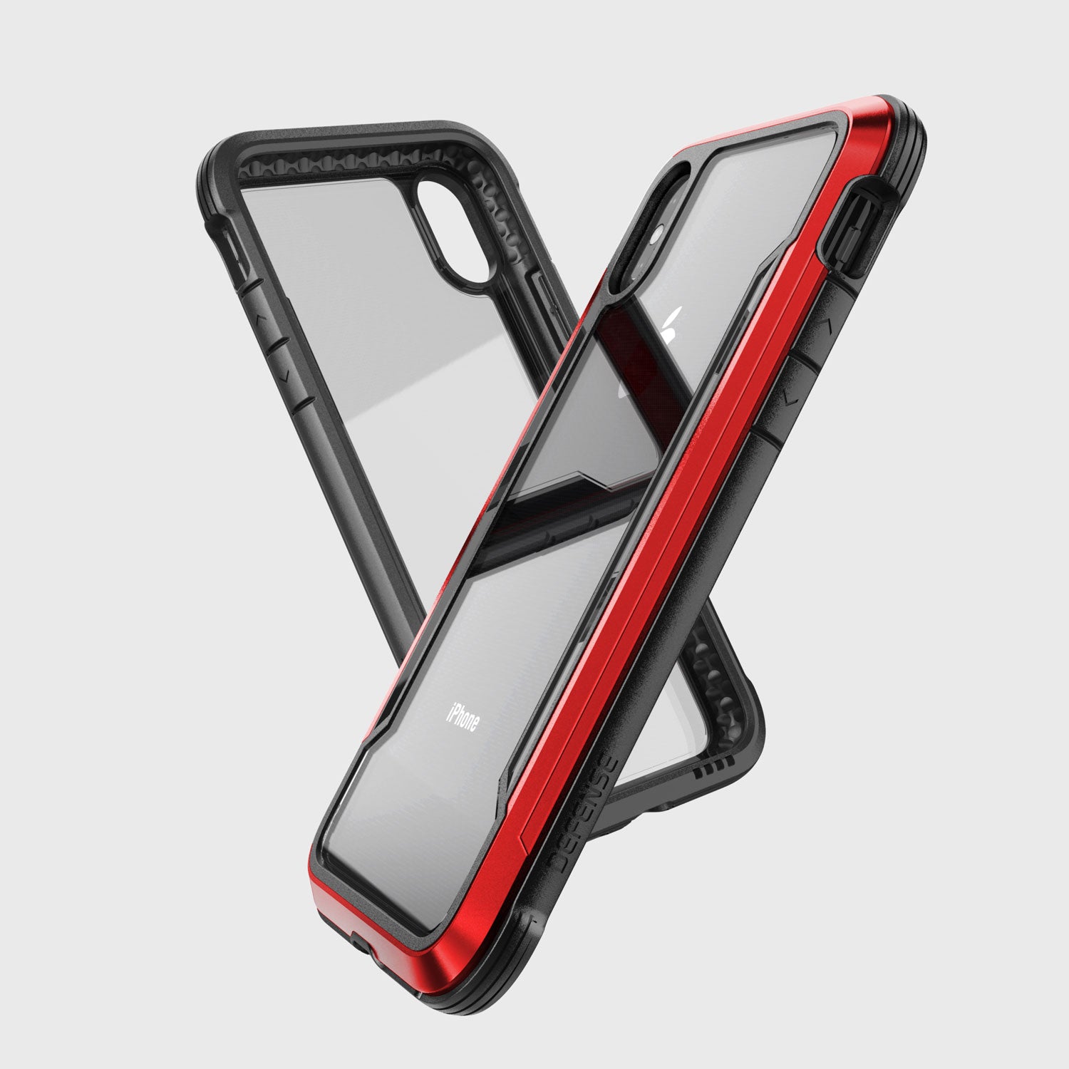 The Raptic SHIELD case offers drop protection for the iPhone XS Max in a stylish red and black color.