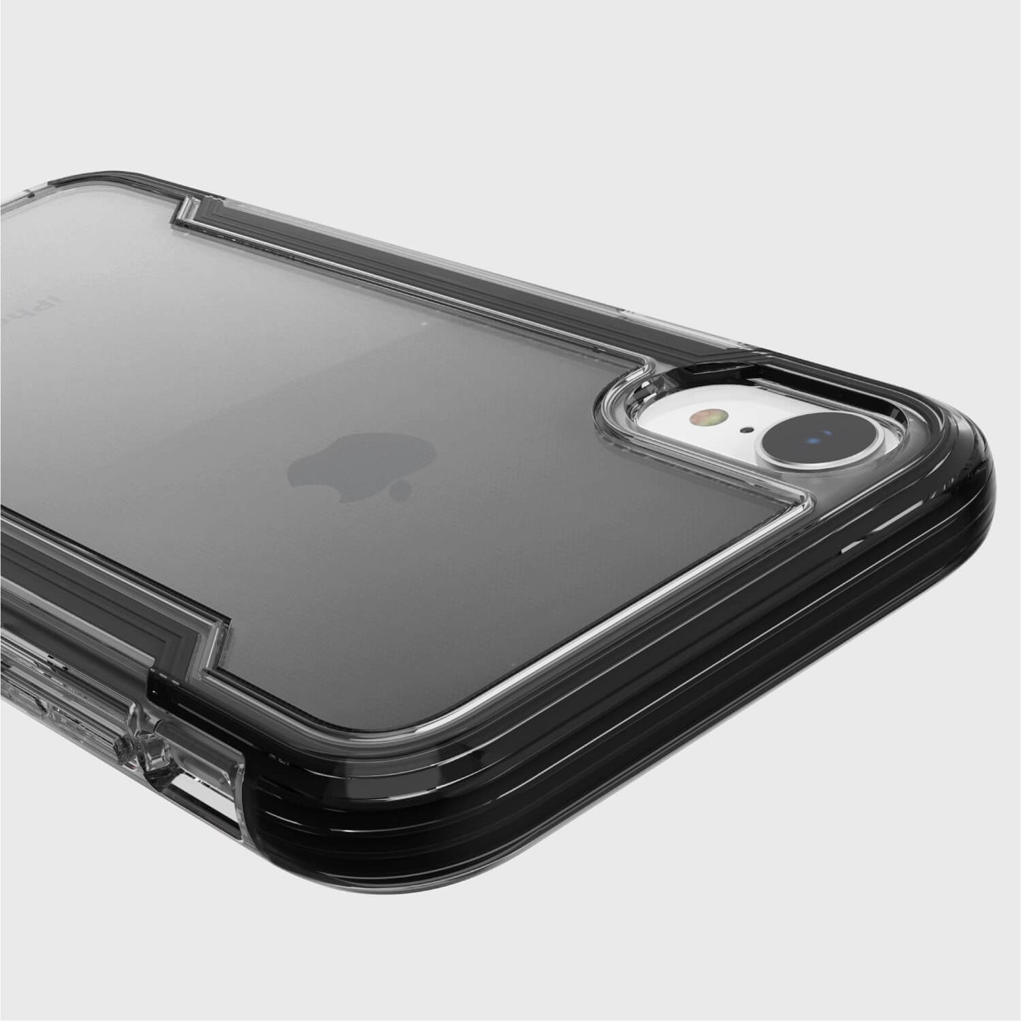 The back view of a Raptic iPhone XR Case - CLEAR.