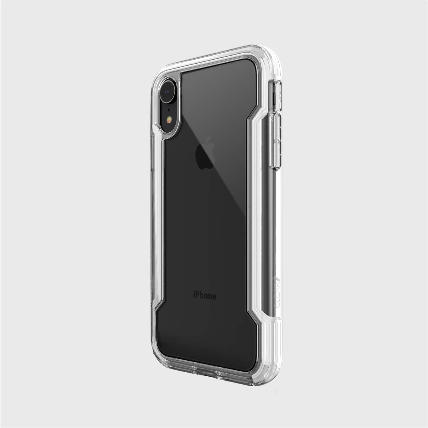 The back view of a Raptic iPhone XR Case - CLEAR.