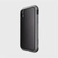 The Raptic iPhone XR Case - LUX boasts a textured back and sturdy edges crafted from impact-resistant polycarbonate, complemented by bubble-patterned rubber for enhanced grip. Button covers provide easy access while protecting your device.