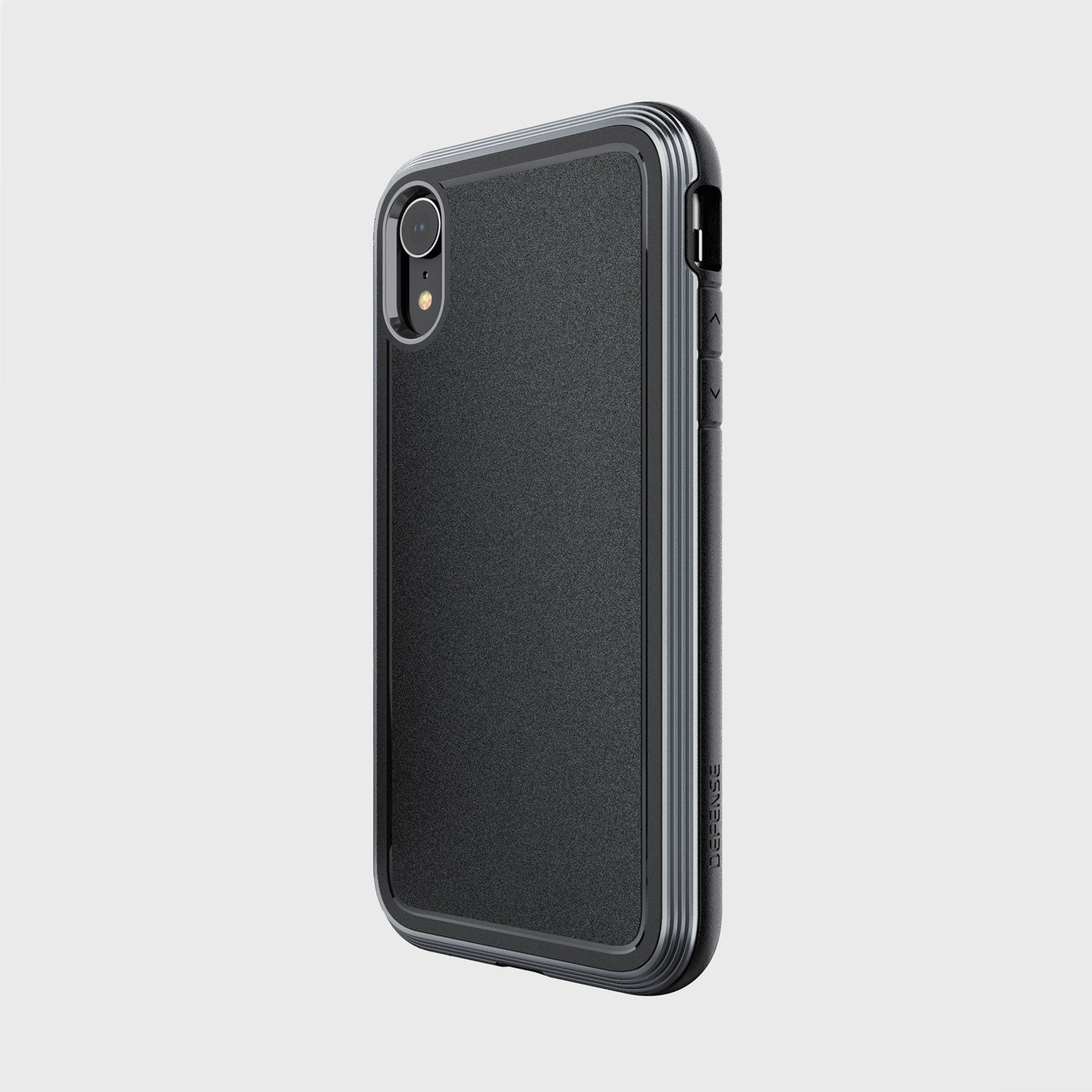 The sleek Raptic ULTRA case provides reliable device protection for your iPhone XR. Against a crisp white background, the black case complements the stylish design of your phone.